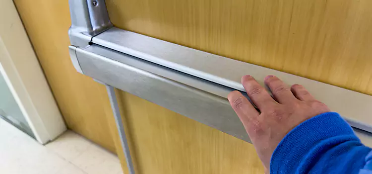 Installing a Push Bar on a Door Westerville